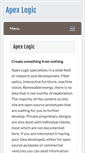 Mobile Screenshot of apexlogic.net